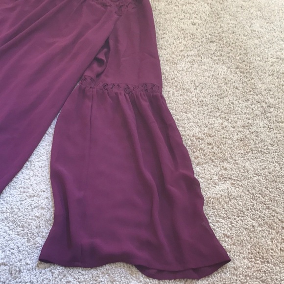 TORRID size 2X dark wine lace long sleeve top - Picture 6 of 9